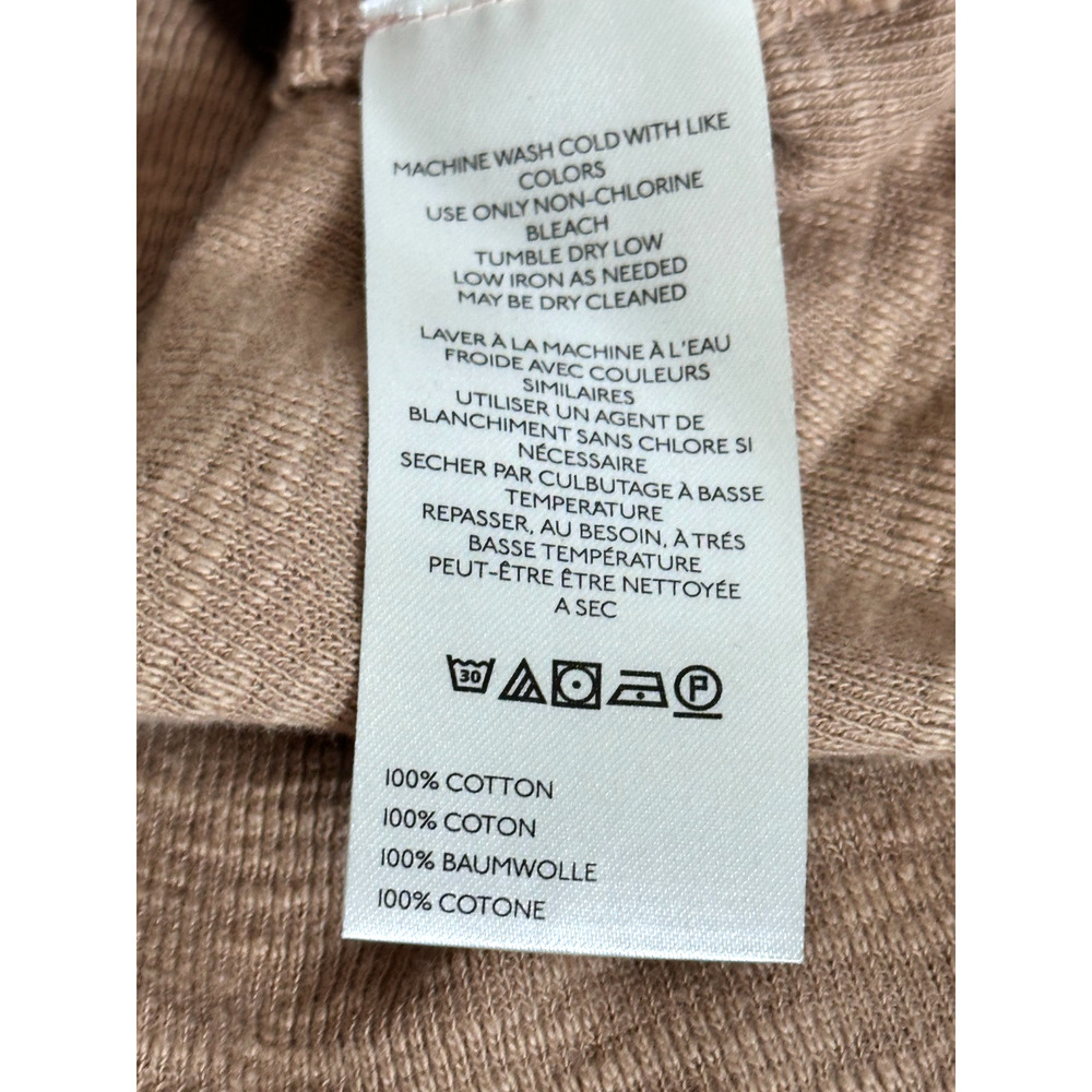 Free People Tan Brown Button-Up Ruffle Trim Cardigan - Picture 8 of 8